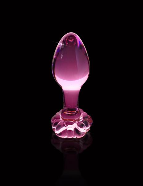 48 Pink Glass Butt Plug